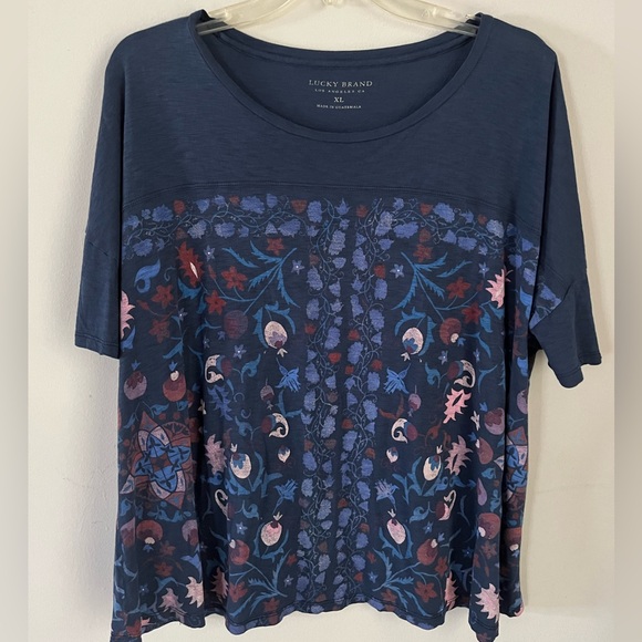 Lucky Brand Tops - XL Lucky Brand Floral Top-Excellent Condition